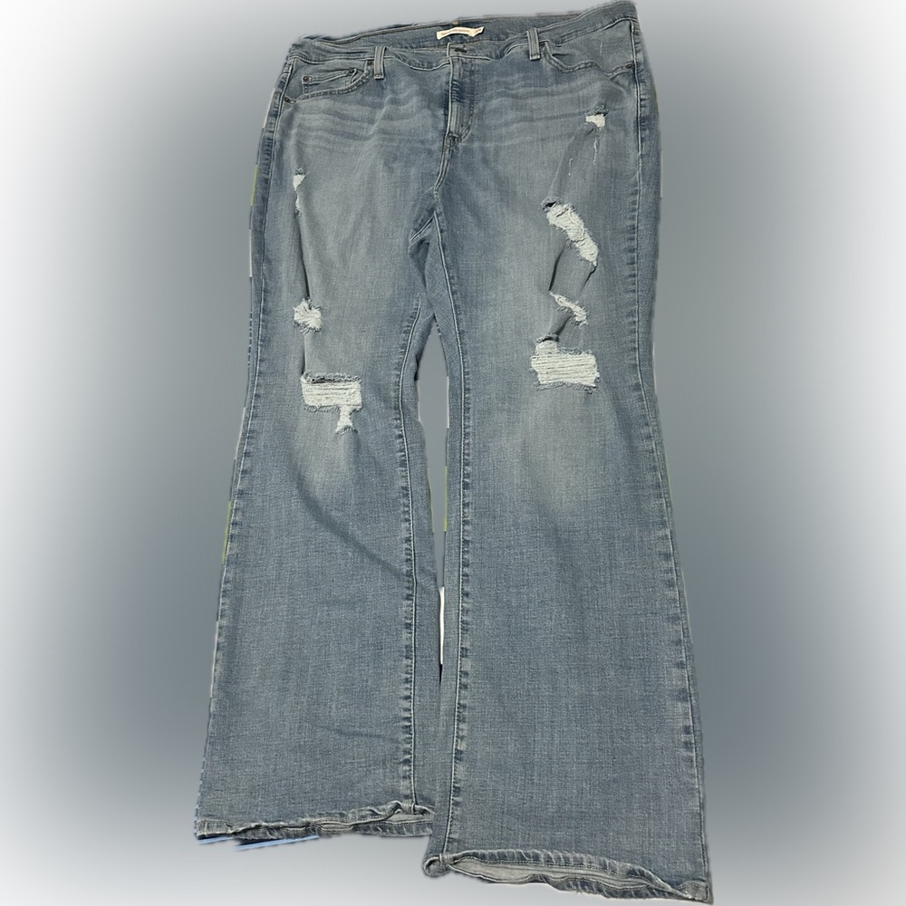 Distressed Levi’s 725 high rise bootcut Womens Jeans